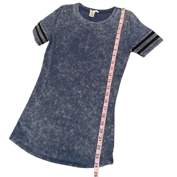 Bozzolo Women’s Medium Blue Mineral Wash Tee – Short Sleeve Casual Top - Picture 3 of 5